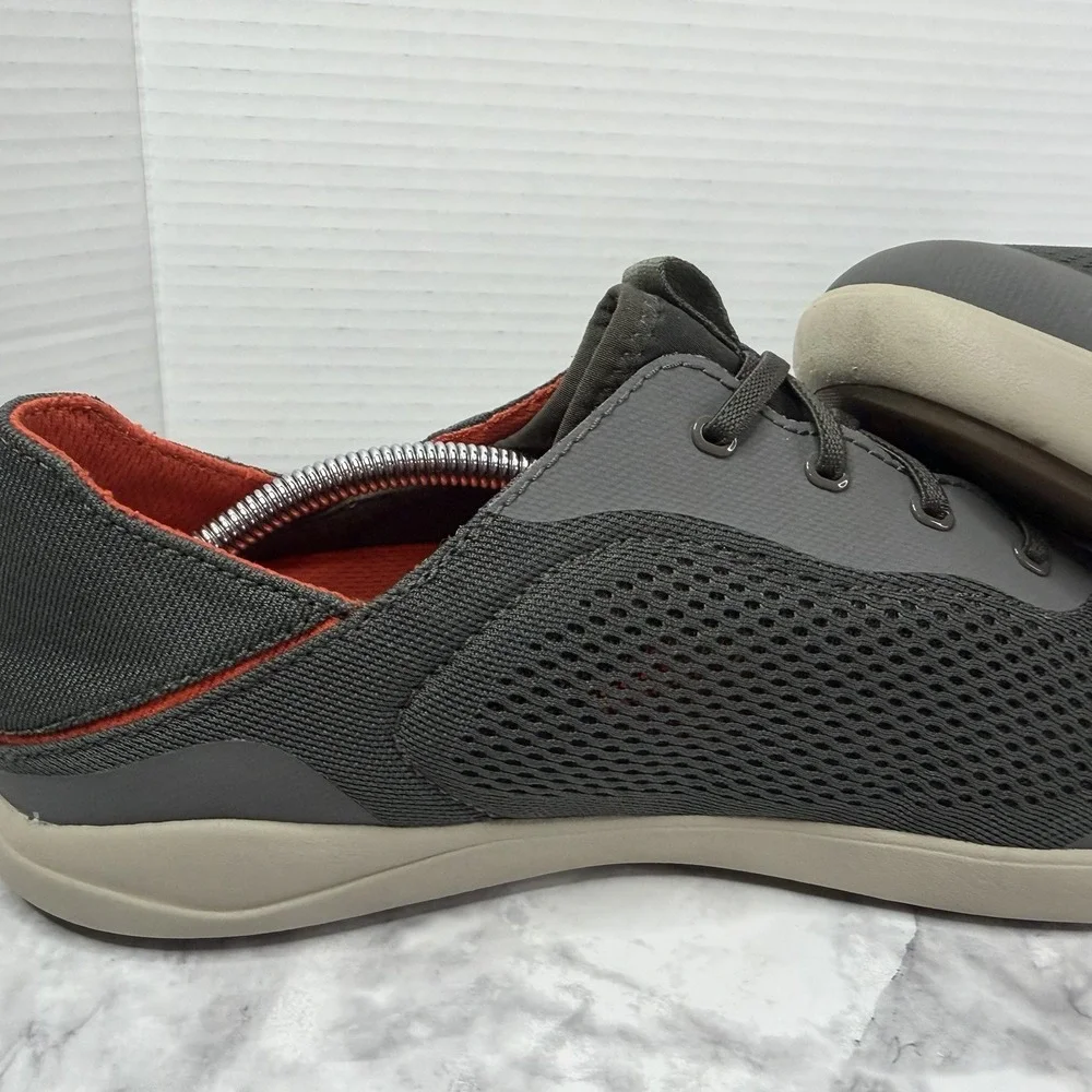 OluKai Moku Pae Men's Gray Mesh Water Boat Shoes Sneakers US 10.5